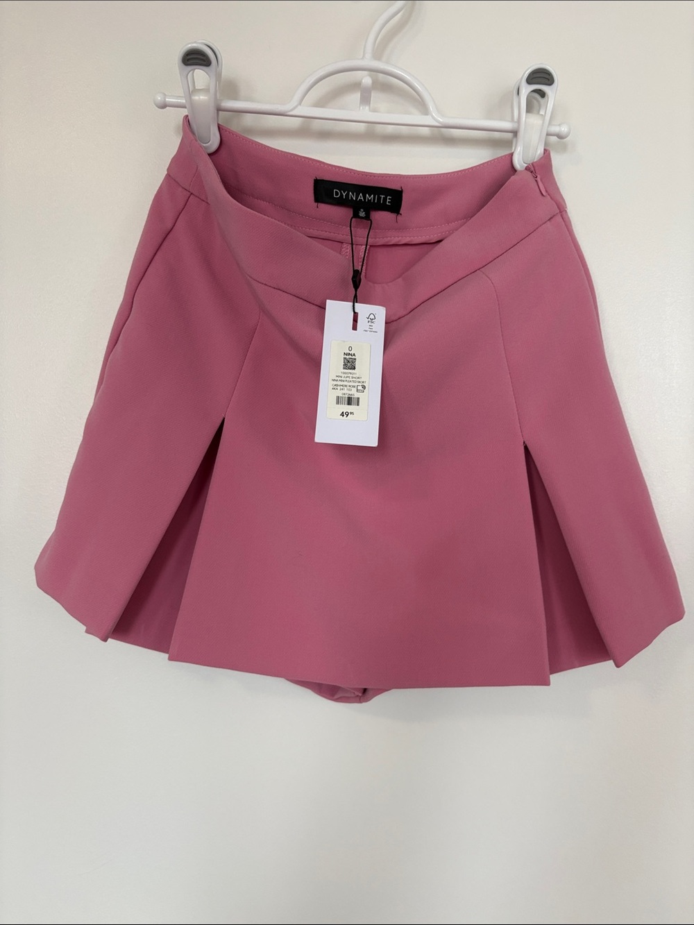 Dynamite Dusty Rose Skort Shorts - Picture 3 of 9